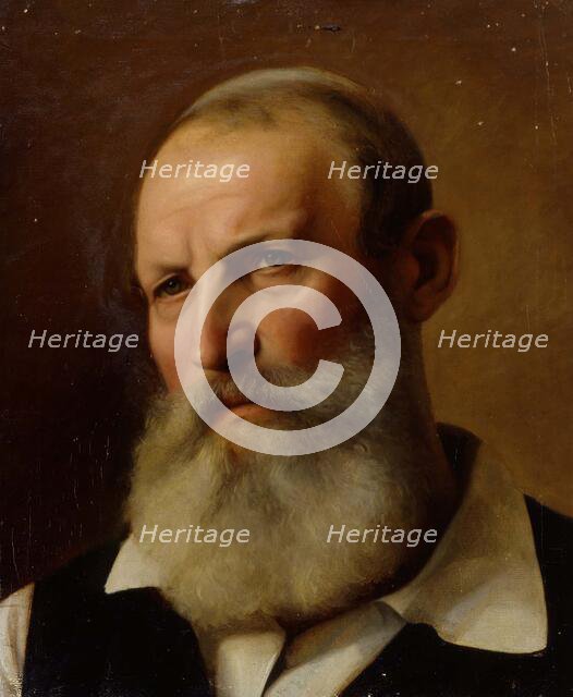 Bearded Old Man, exercise, 1854-1855. Creator: Karl Anders Ekman.