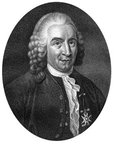 Carolus Linnaeus, 18th century Swedish botanist,physician and zoologist, (1812).Artist: J Chapman