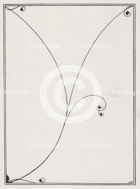 Cover Design for Dowson's Verses, 1896. Creator: Aubrey Beardsley.