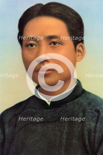 Zhou Enlai, first Premier of the People's Republic of China, as a young man, c1920s(?). Artist: Unknown