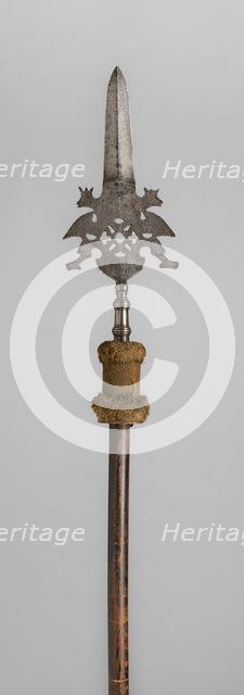 State Partizan of an Officer of the Saxon "Hundred Swiss Guards", Saxony, 1725/1814. Creator: Unknown.