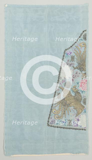 Uncut Robe: Sleeve Panel, c. 1890s. Creator: Unknown.