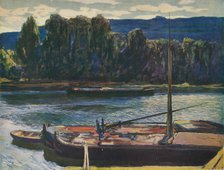 'Evening on the River Seine', c1910, (1912). Artist: Alexander Jamieson.