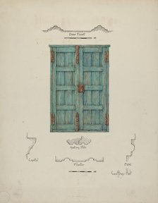 Doors (Inside View), c. 1939. Creator: Geoffrey Holt.