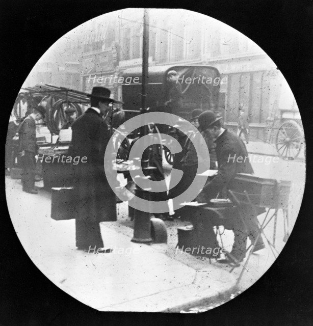 London street scene, (c1900?). Artist: John Galt