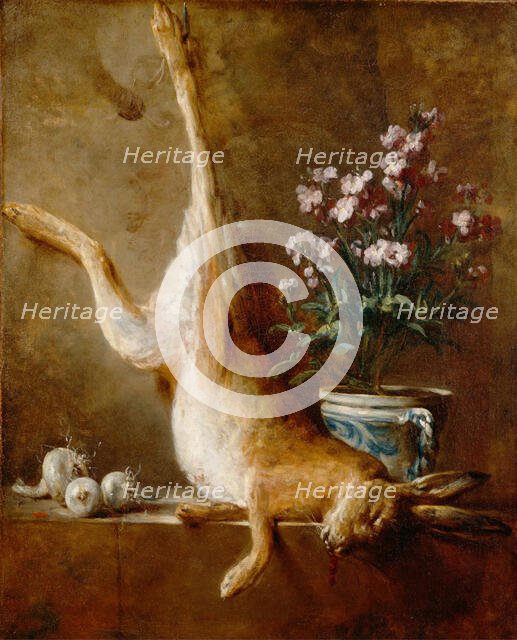 Still Life with Dead Hare, c1760. Creator: Jean-Simeon Chardin.