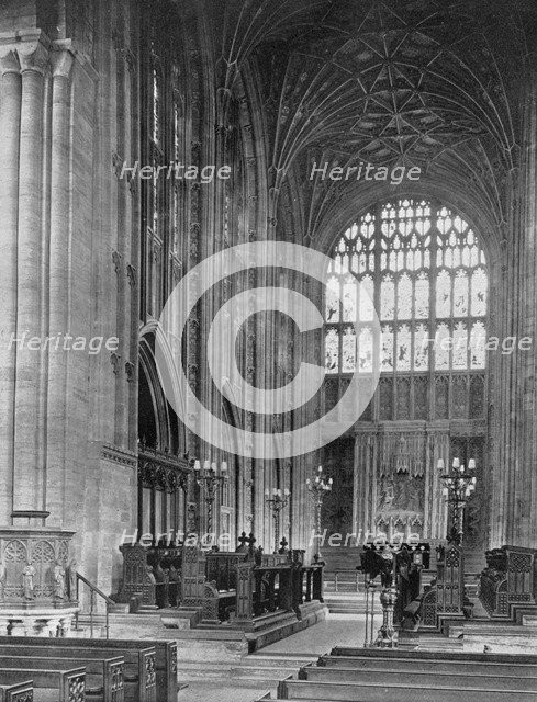 The Choir, Sherborne Abbey, Dorset, 1924-1926.Artist: E Bastard