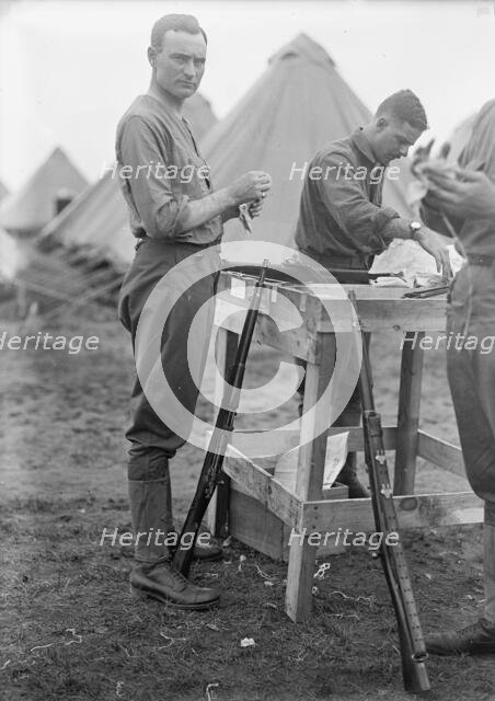 Plattsburg Reserve Officers Training Camp - Jimmie Mitchell of New York, 1916. Creator: Harris & Ewing.