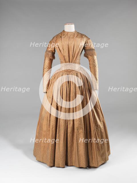 Afternoon dress, American, ca. 1845. Creator: Unknown.