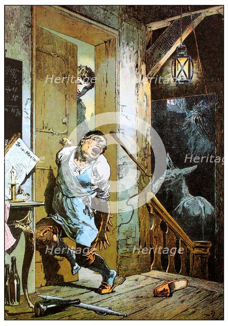 Illustration for "The Wishing-Table, the Gold-Ass, and the Cudgel in the Sack" by Brothers..., c1899 Creator: Zick, Alexander (1845-1907).