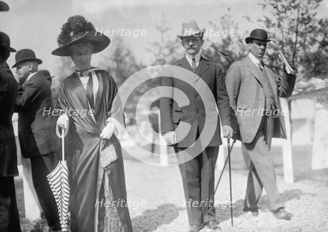 Count J.H. Von Bernstorff, Ambassador From Germany...At Horse Show with The Countess, 1911. Creator: Harris & Ewing.