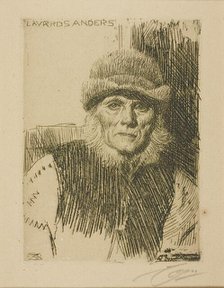 Dalecarlian Peasant (Lavards Anders), 1919. Creator: Anders Leonard Zorn.