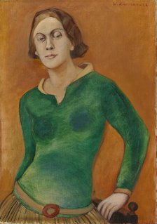 Portrait of Sylvi Kunnas, 1928. Creator: Vaino Kunnas.