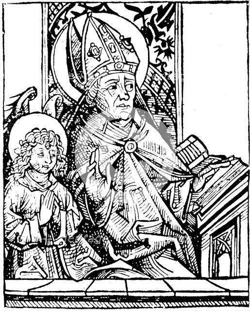 St Augustine of Hippo (350-430), 1493. Artist: Unknown