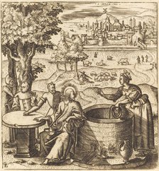 Christ and the Woman of Samaria, probably c. 1576/1580. Creator: Leonard Gaultier.