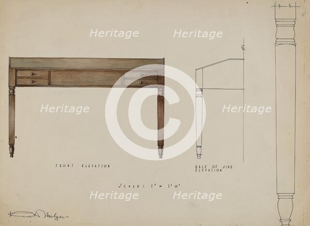 Accounting Desk, 1936. Creator: Kurt Melzer.