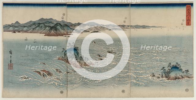 The Whirlpools of Awa, 1857. Creator: Utagawa Hiroshige (Japanese, 1797-1858).