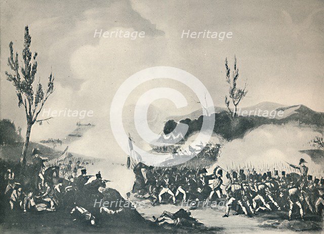 'Attack on the Road to Bayonne, December 13, 1813', c1813 (1909). Artist: Thomas Sutherland.