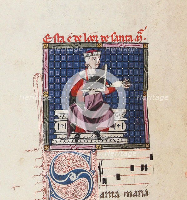 Illustration from the codex of the Cantigas de Santa Maria, c. 1280. Creator: Anonymous.