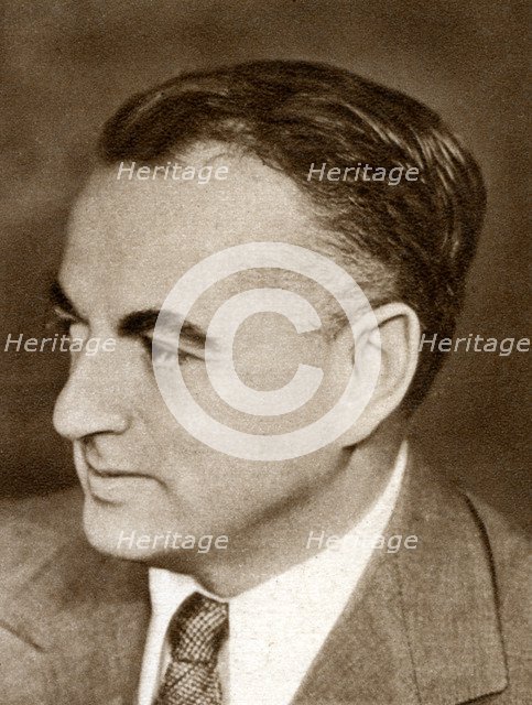 Guy Reginald Bolton, British-born writer of Broadway musical comedies, 1933. Artist: Unknown