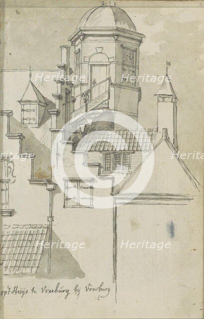 View of Huis Vreeburg near Voorburg, c.1783-c.1797. Creator: Johannes Huibert Prins.