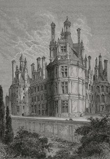 Chambord Castle, France, 1877.  Creator: Jules Jean Marie Joseph Huyot.