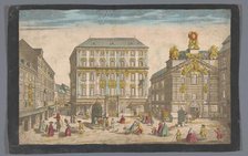View of the Palais Visendic and the Academy of Painting and Sculpture in Vienna, 1700-1799. Creator: Anon.