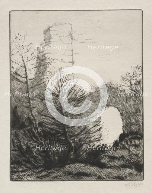 Ruins of a Monastery. Creator: Alphonse Legros (French, 1837-1911).