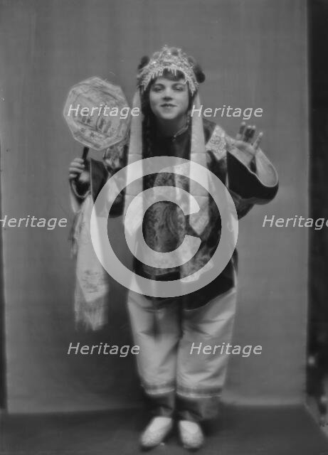 Walker, Antoinette, Miss, in costume as Tso for "Yellow jacket", 1913 Feb. 11. Creator: Arnold Genthe.