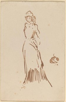 Standing Female Figure, c. 1883. Creator: James Abbott McNeill Whistler.