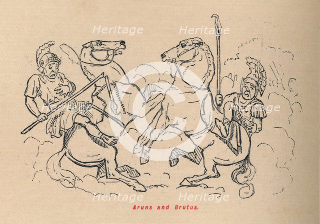 'Aruns and Brutus', 1852. Artist: John Leech.