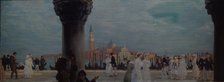 Promenade in Venice, 1907-1908. Artist: Kustodiev, Boris Michaylovich (1878-1927)