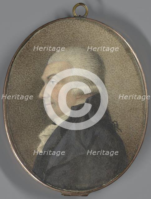 Double-sided portrait miniature: Arend Willem Baron van Reede, 1800-1830.  Creator: Anon.