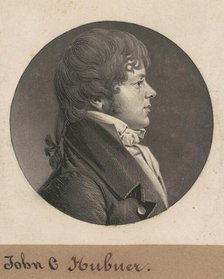 John C. Hubner, 1808. Creator: Charles Balthazar Julien Févret de Saint-Mémin.