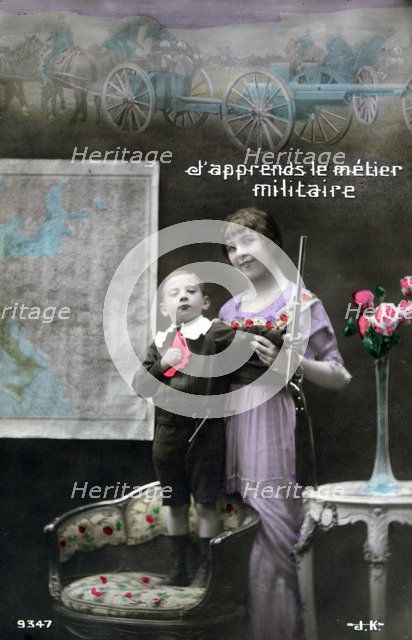 French WWI postcard, 1914-1918. Artist: Unknown