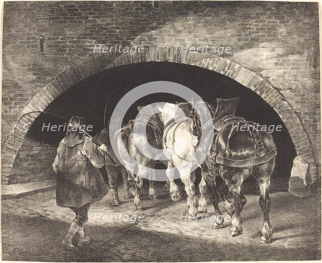 Adelphi Wharf, 1821. Creator: Theodore Gericault.