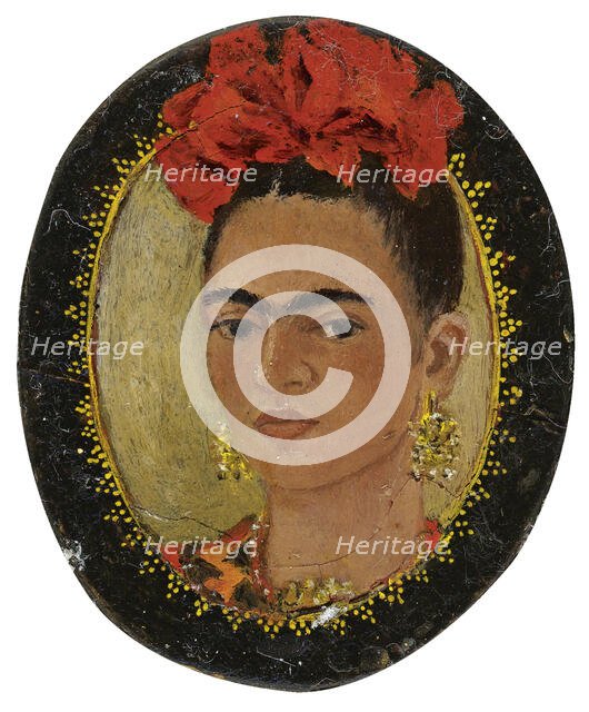 Self-portrait for Jose Bartoli, 1946. Creator: Kahlo; Frida (1907-1954).