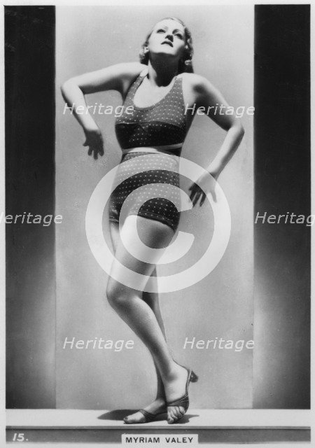 Myriam Valey, c1938. Artist: Unknown