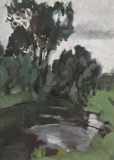 Trees at the water's edge, Bohain, 1903. Creator: Matisse, Henri (1869-1954).