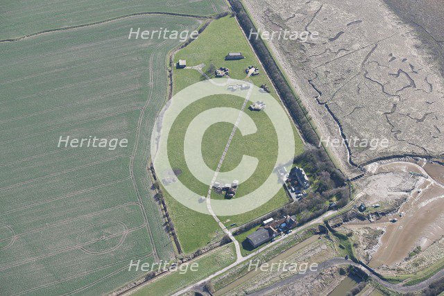 Second World War heavy anti-aircraft battery J/H9, Stone Creek, East Riding of Yorkshire, 2014.. Creator: Historic England Staff Photographer.