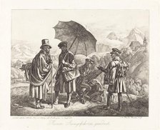 Painters on Their Travels (Die Maler auf der Reise), 1819. Creator: Johann Adam Klein.