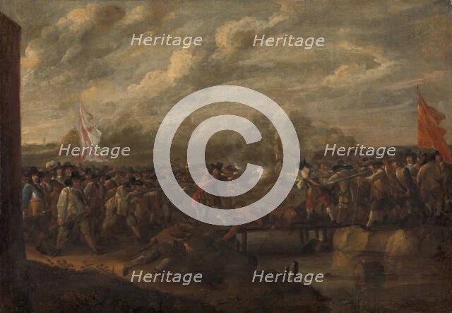 Infantry Skirmish in the Eighty Years War, c.1645. Creator: Nicolaas van Eyck.