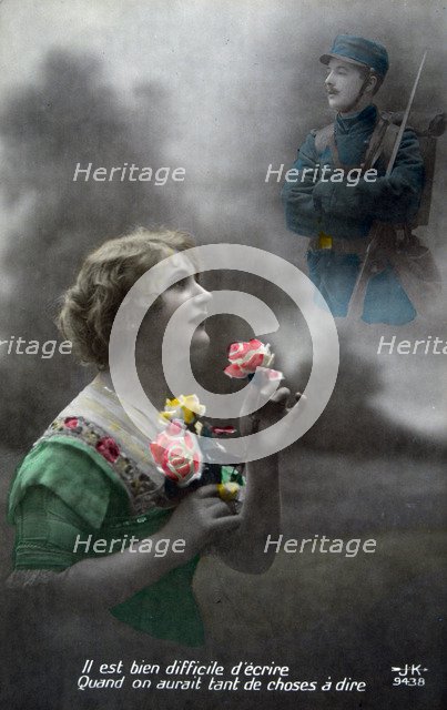 French WWI postcard, 1914-1918. Artist: Unknown