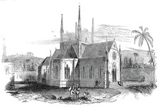 Designed Protestant church on Mount Zion, 1845. Creator: Unknown.