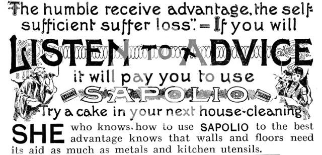 Advertisement for Sapolio, 1890. Creator: Unknown.