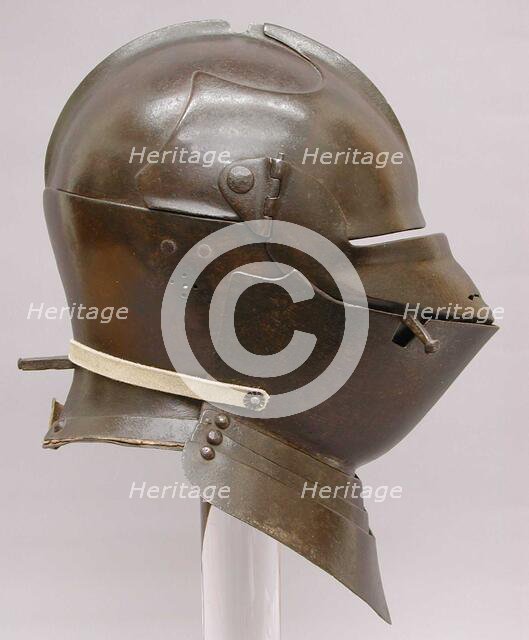 Armet with Matching Wrapper, Italian, probably Milan, ca. 1475. Creator: Unknown.