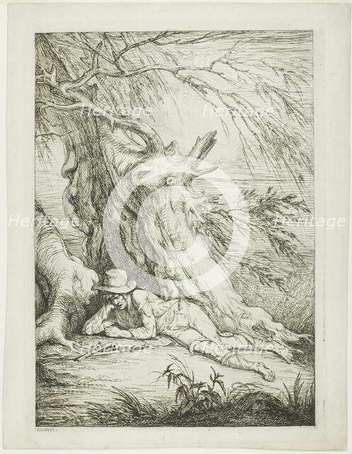 Brigand Lying Under a Tree, c.1785. Creator: Raphael Lamar West.