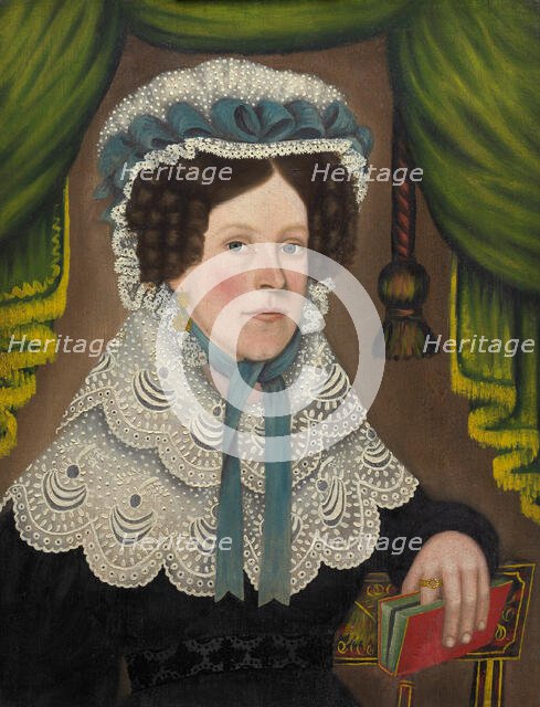 Woman with a Book, 1827/30. Creator: Jonas Welch Holman.