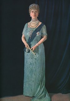 Queen Mary, 1935. Creator: Finlay Colour Ltd.