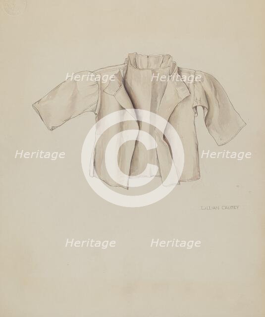 Quaker Baby Shirt, c. 1937. Creator: Lillian Causey.